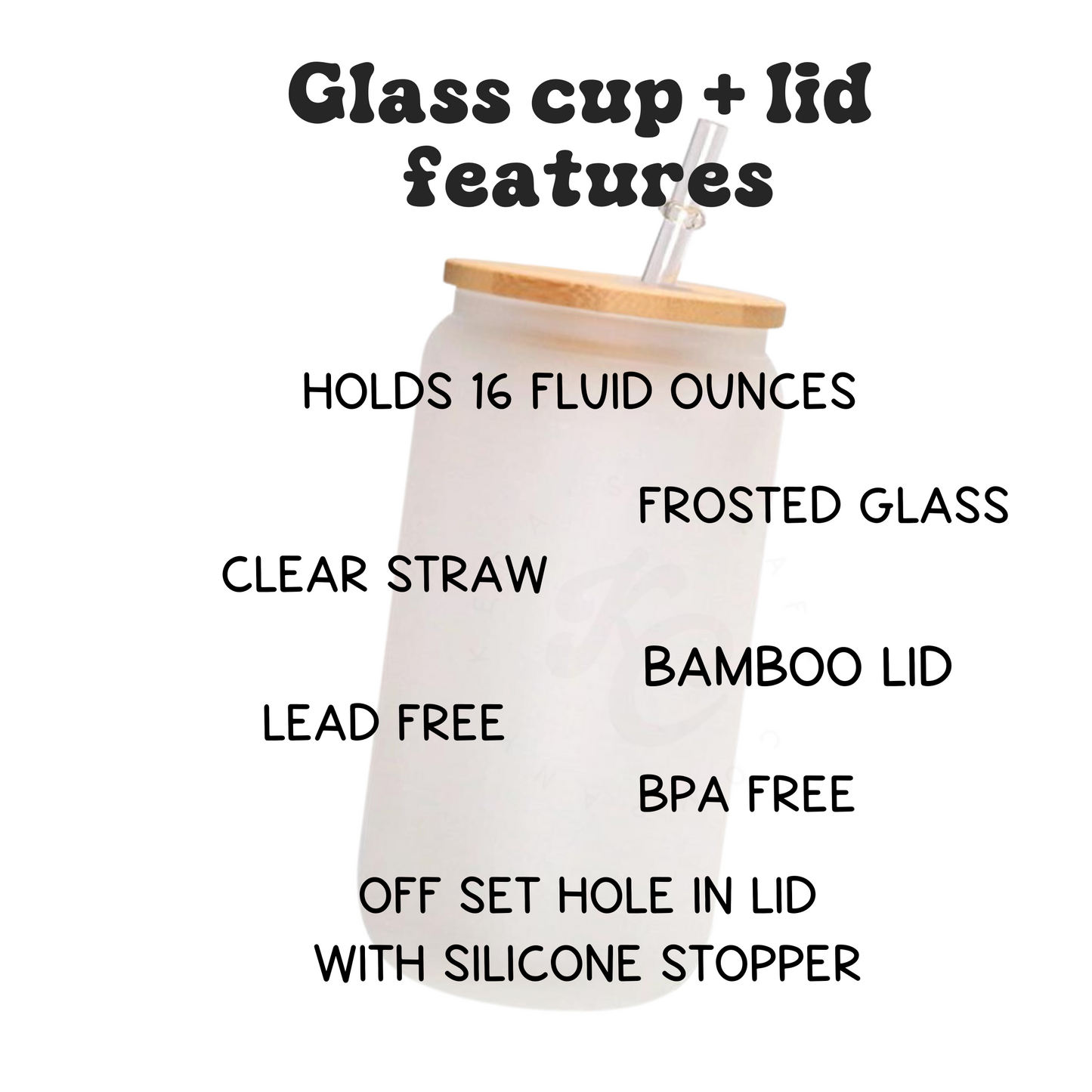 Disco cherry 16oz glass cup