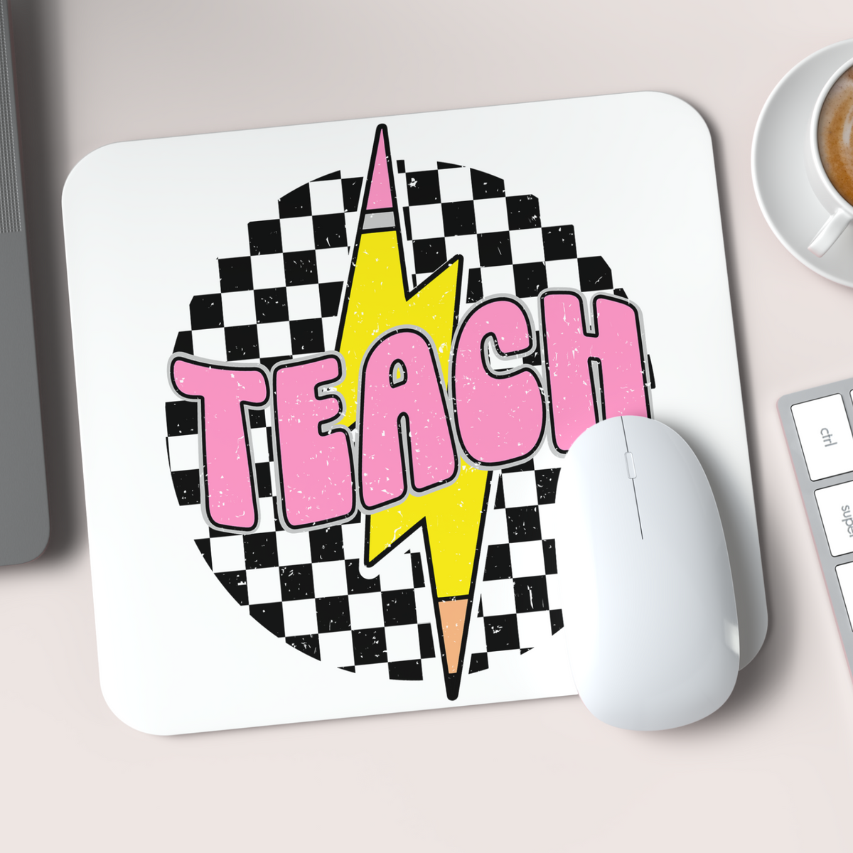 Teach retro lightning mousepad