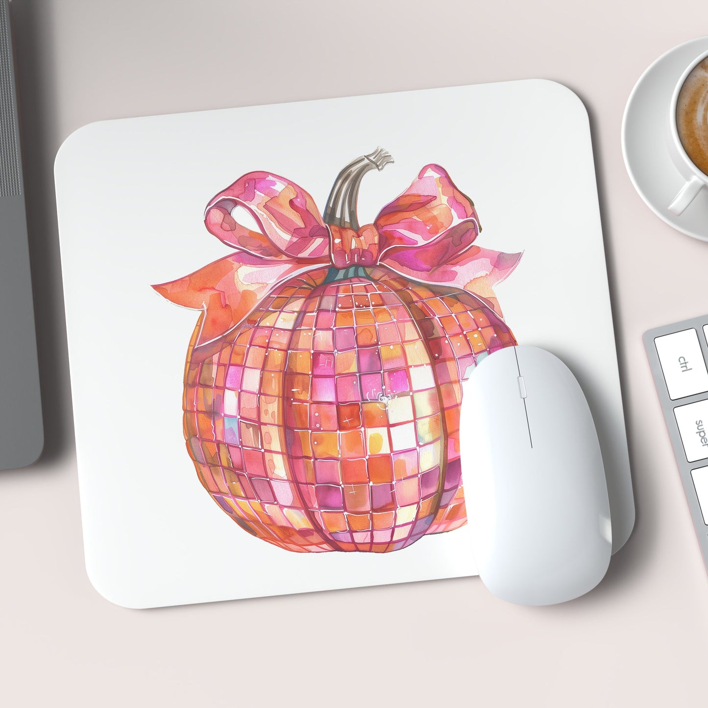 Disco pumpkin mousepad