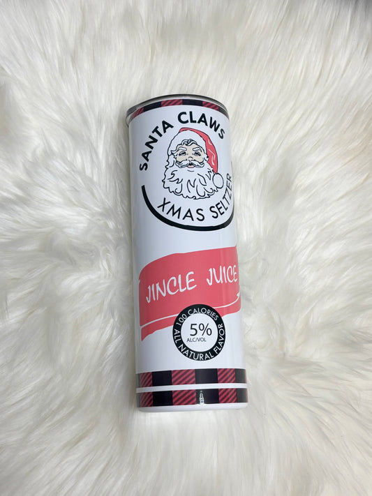 Santa seltzer 20oz tumbler