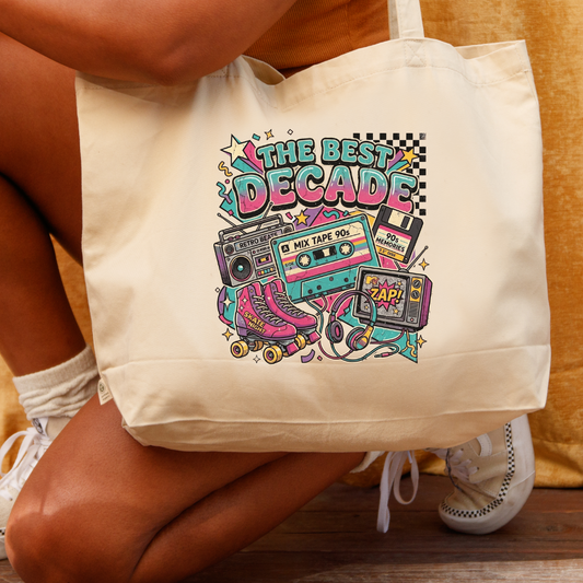 Best decade tote bag