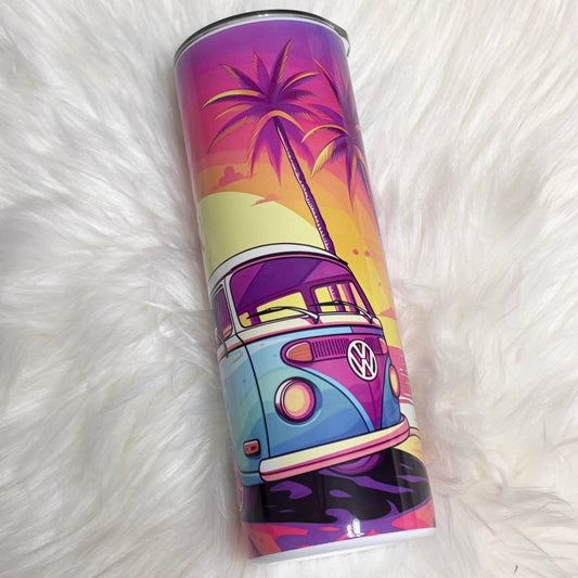 Neon sunset 20oz tumbler