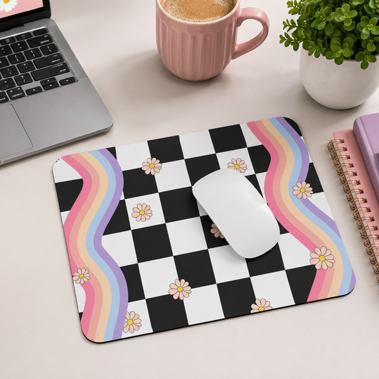 Daisy checker mousepad