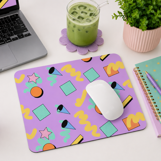 Geometric groove mousepad