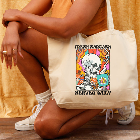 Fresh sarcasm tote bag