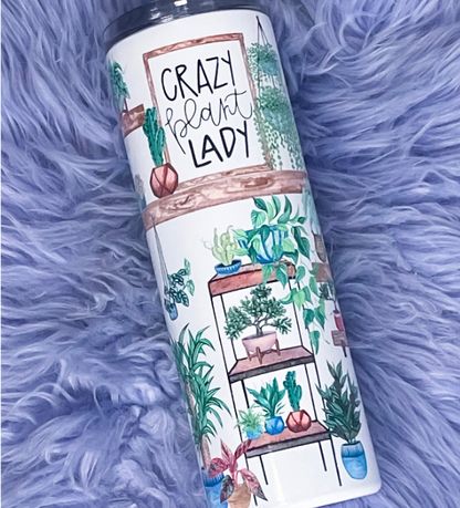 Crazy plant lady 20oz tumbler