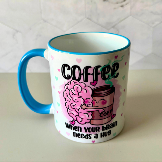 Coffee brain 11oz mug