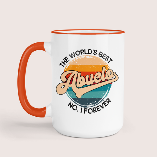 World's best collection retro mug | Dad, Papa, Grandpa & Abuelo 15oz Coffee Mug