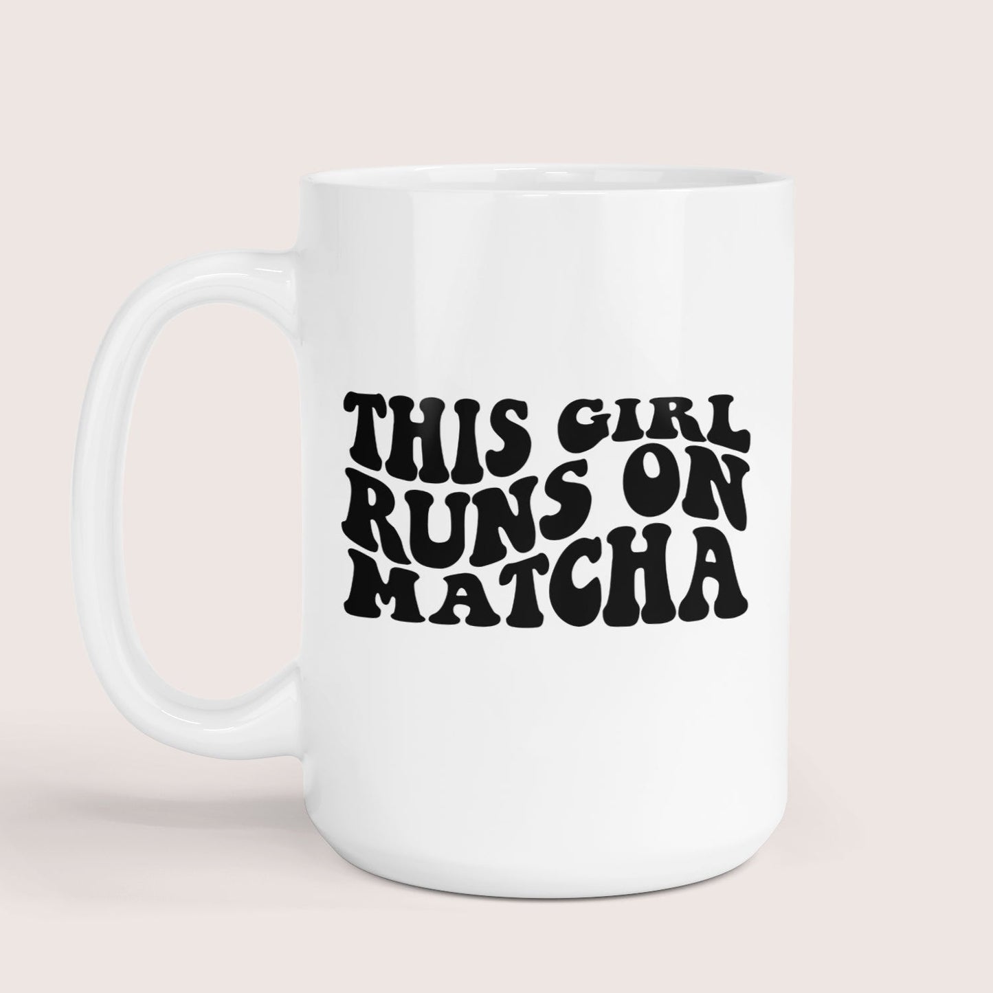 Runs on matcha 15oz mug