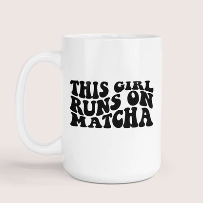 Runs on matcha 15oz mug