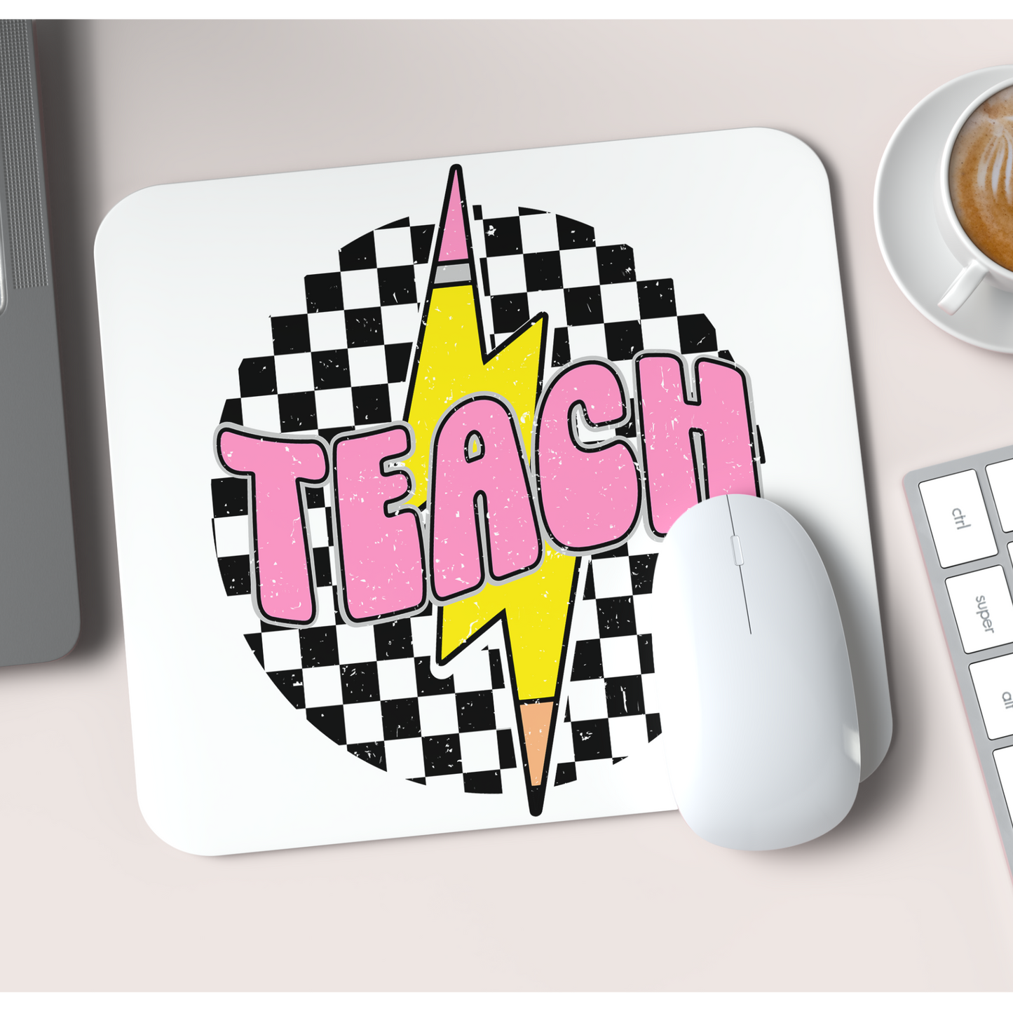 Teach retro lightning mousepad