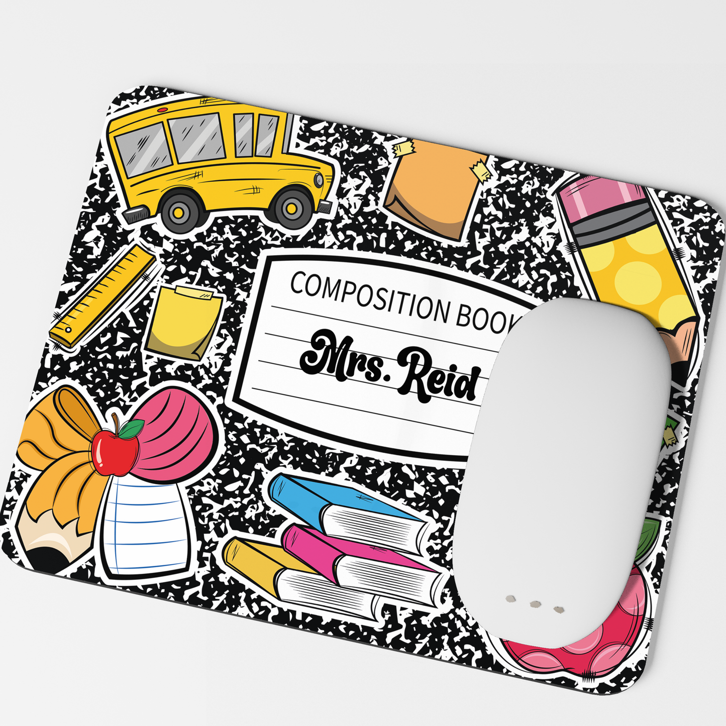 Custom composition notebook mousepad