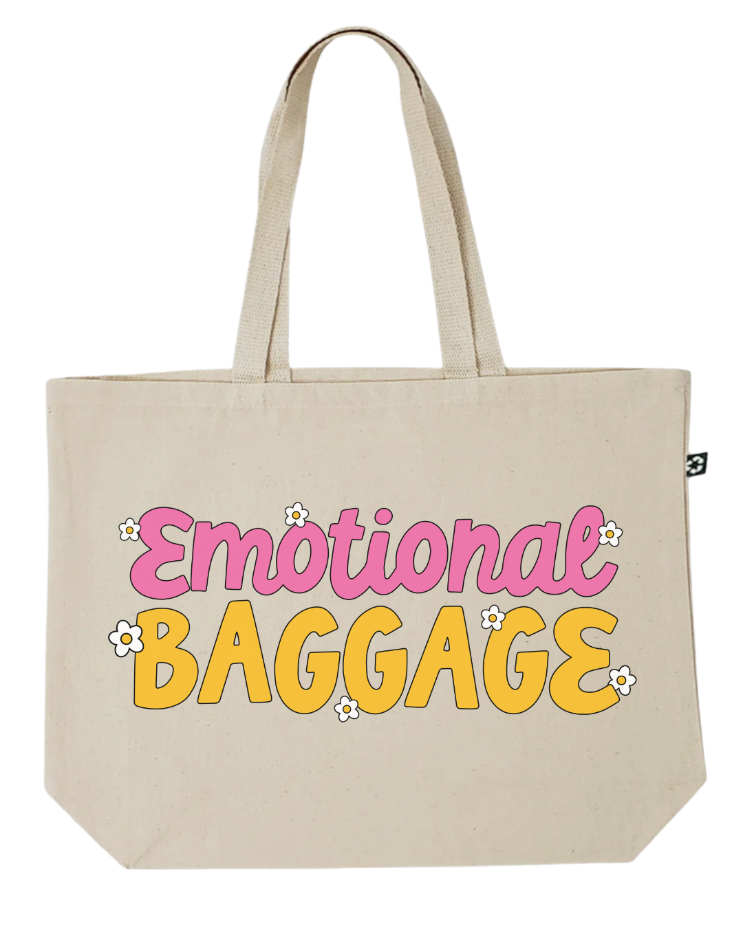 Emotional baggage tote bag