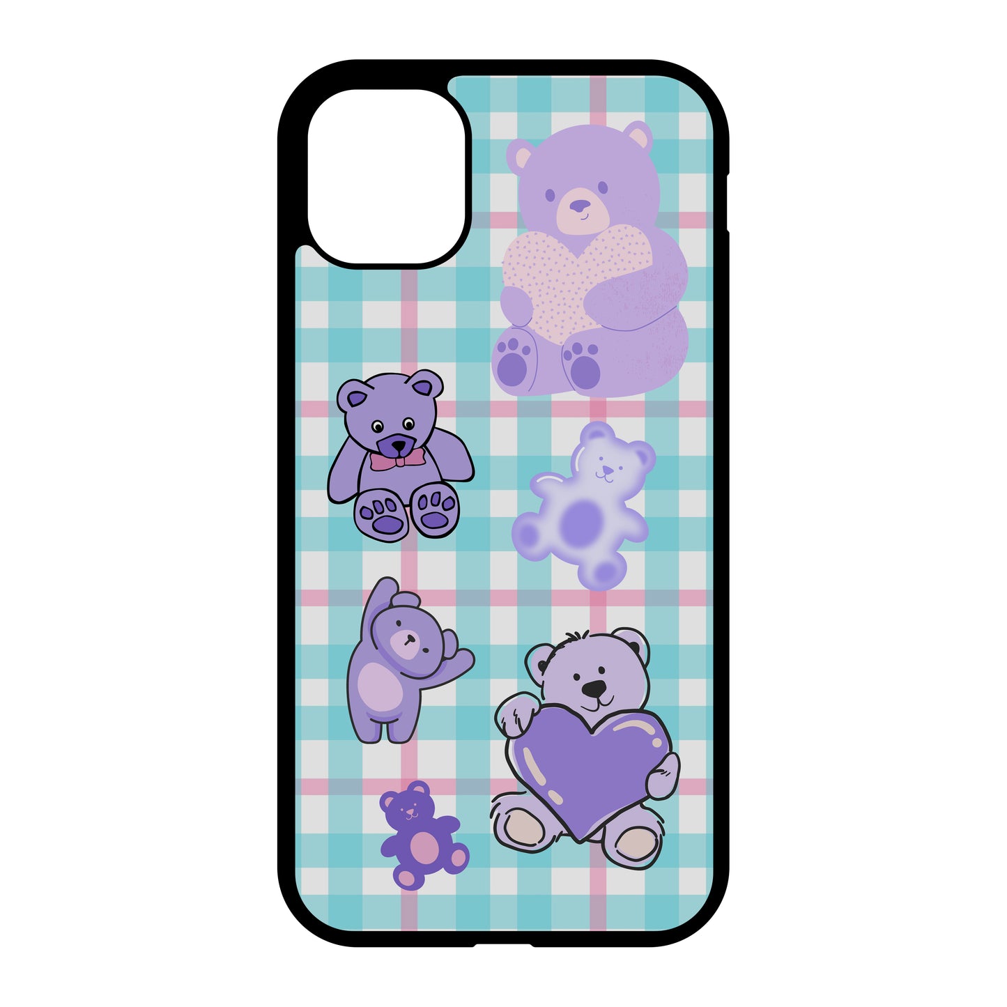 Lilac bear iPhone case