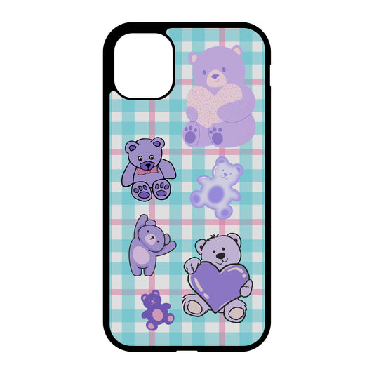 Lilac bear iPhone case