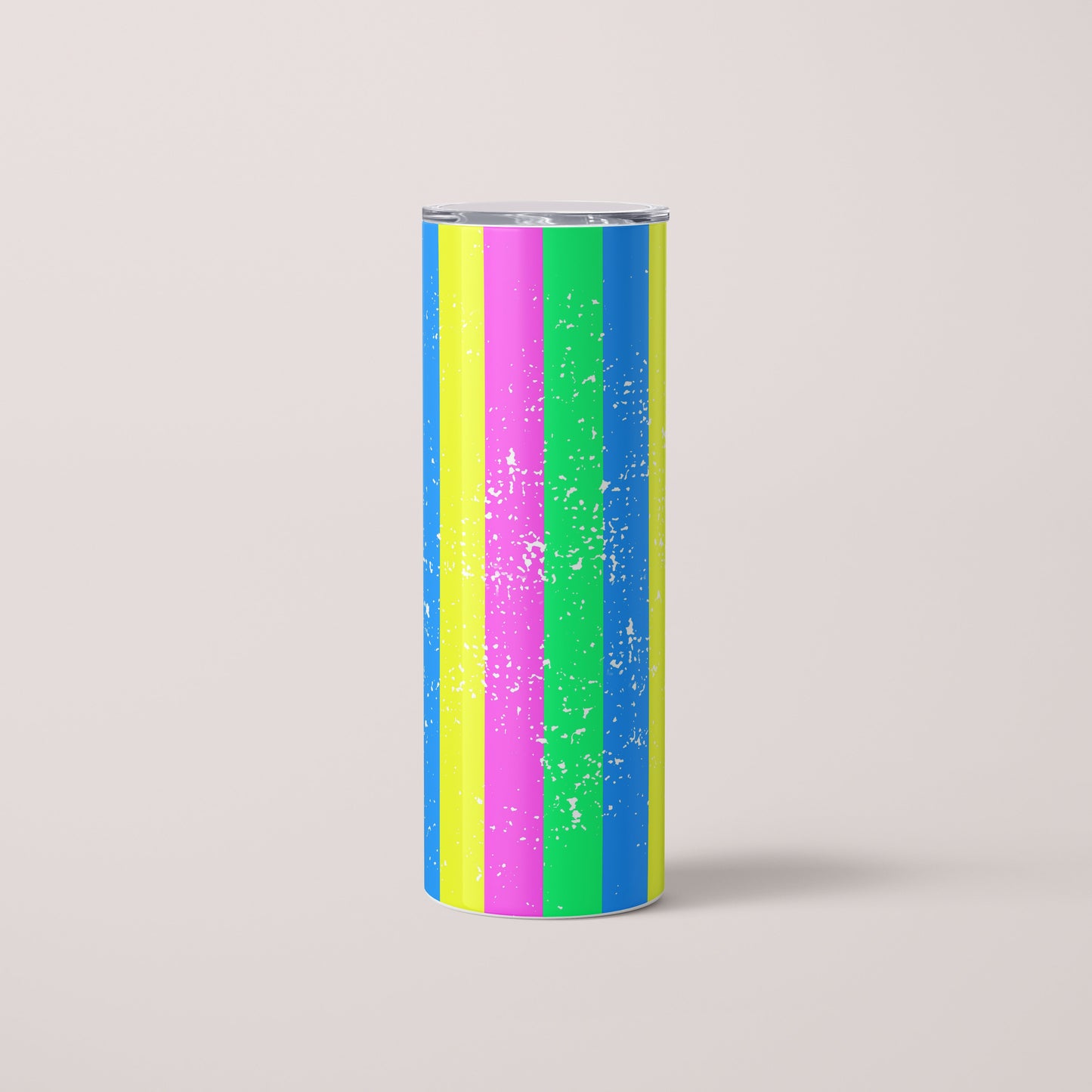 Neon Stripes - 20oz Skinny Tumbler