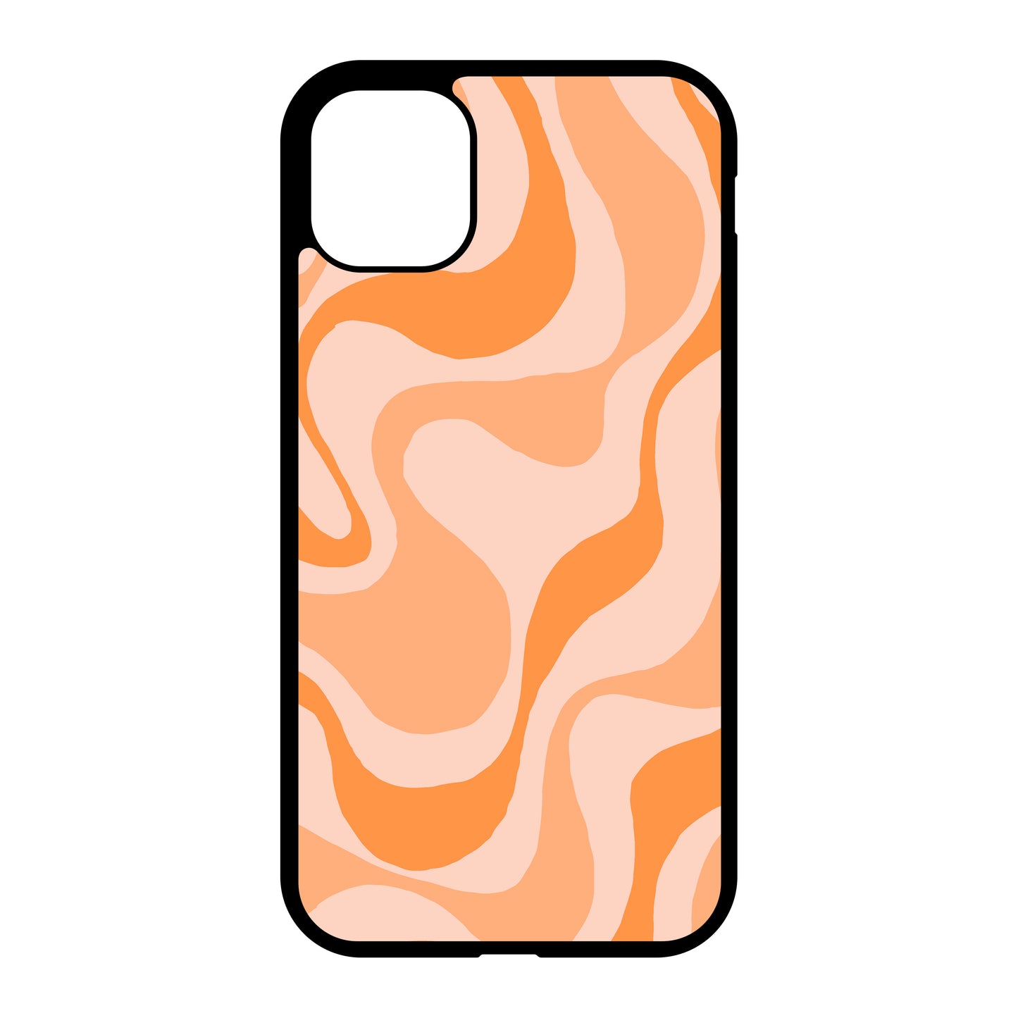 Orange swirl iPhone case