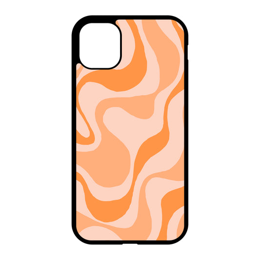 Orange swirl iPhone case