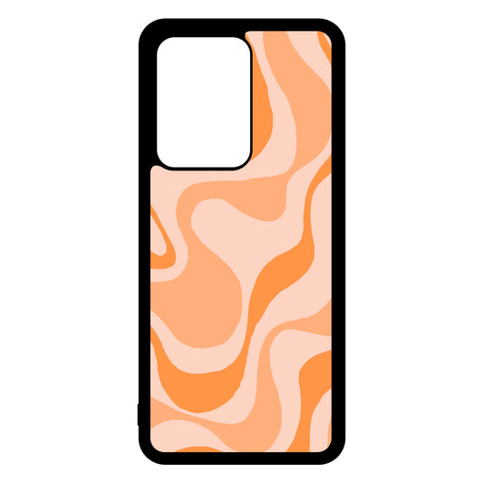 Orange swirl Samsung case