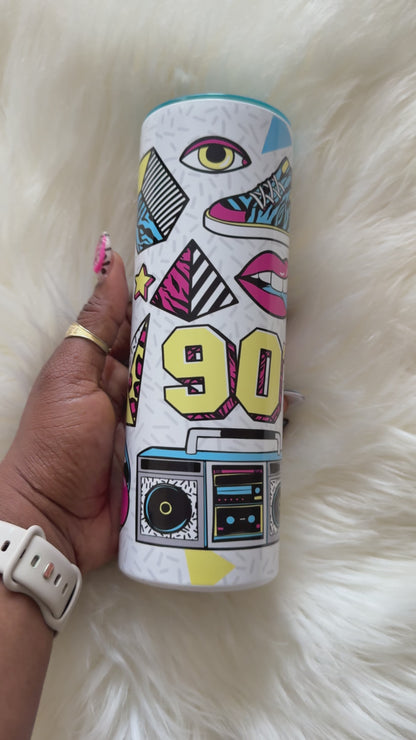 Back to the 90s 20oz tumbler