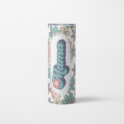 Retro mama floral 20oz tumbler