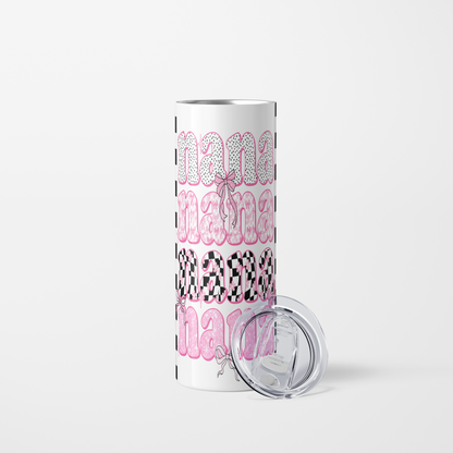 Pink coquette Nana 20oz tumbler