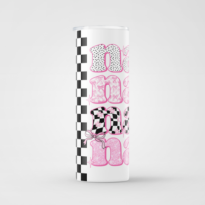 Pink coquette Nana 20oz tumbler