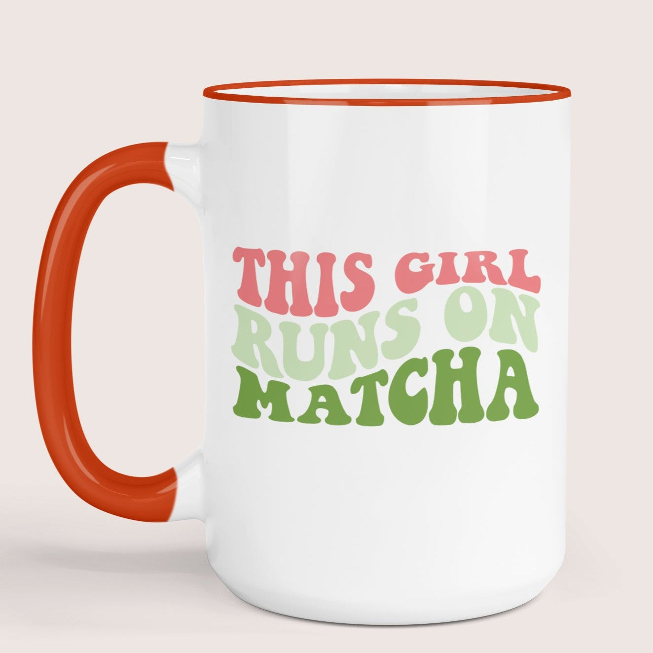 Runs on matcha 15oz mug