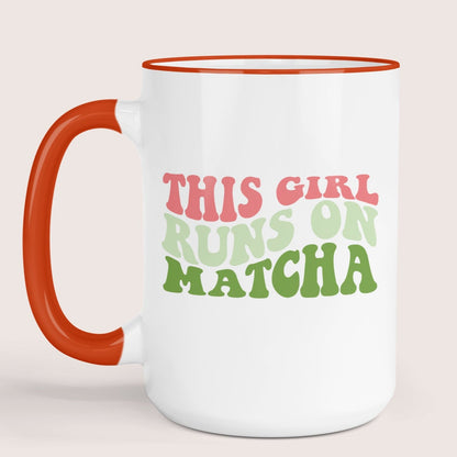 Runs on matcha 15oz mug