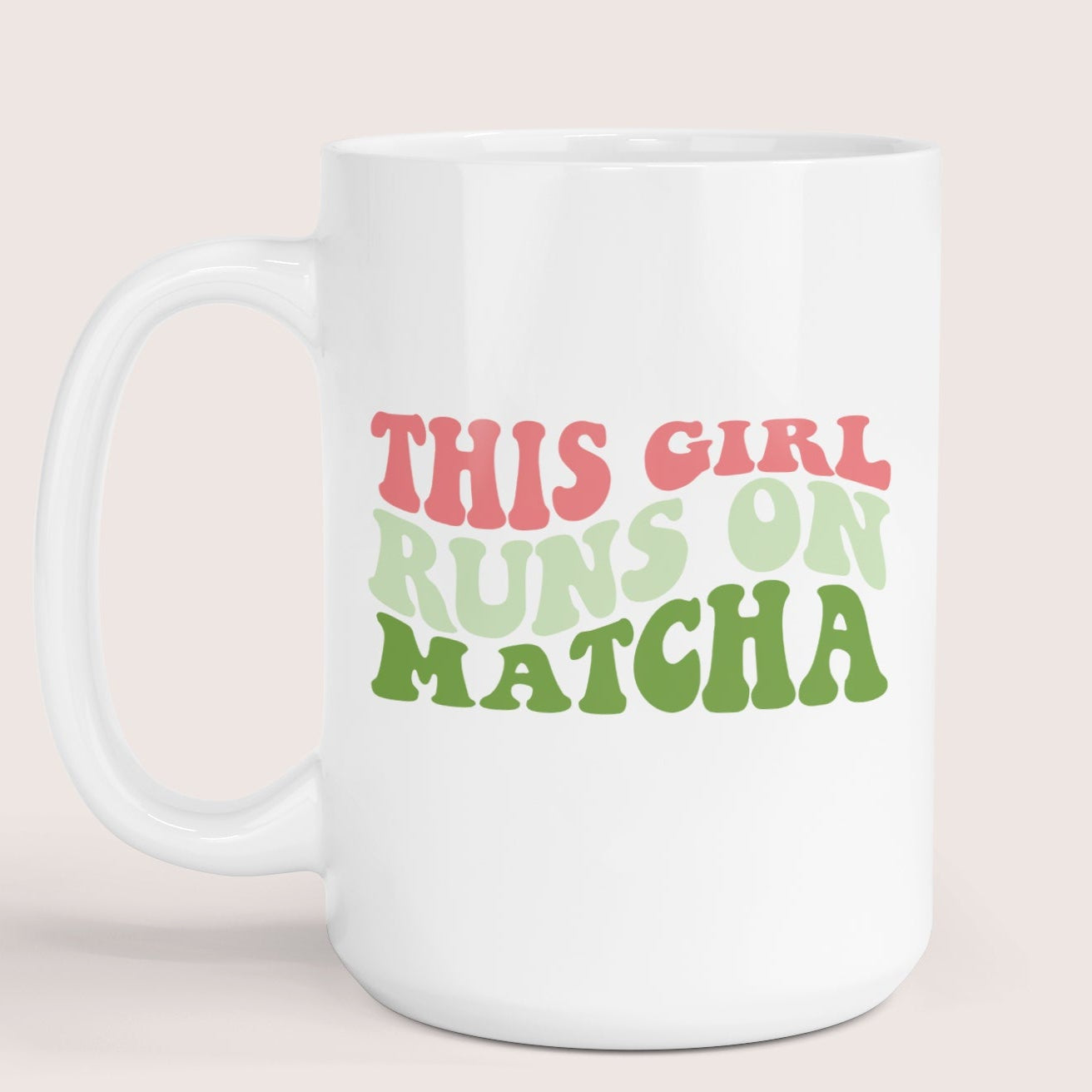 Runs on matcha 15oz mug