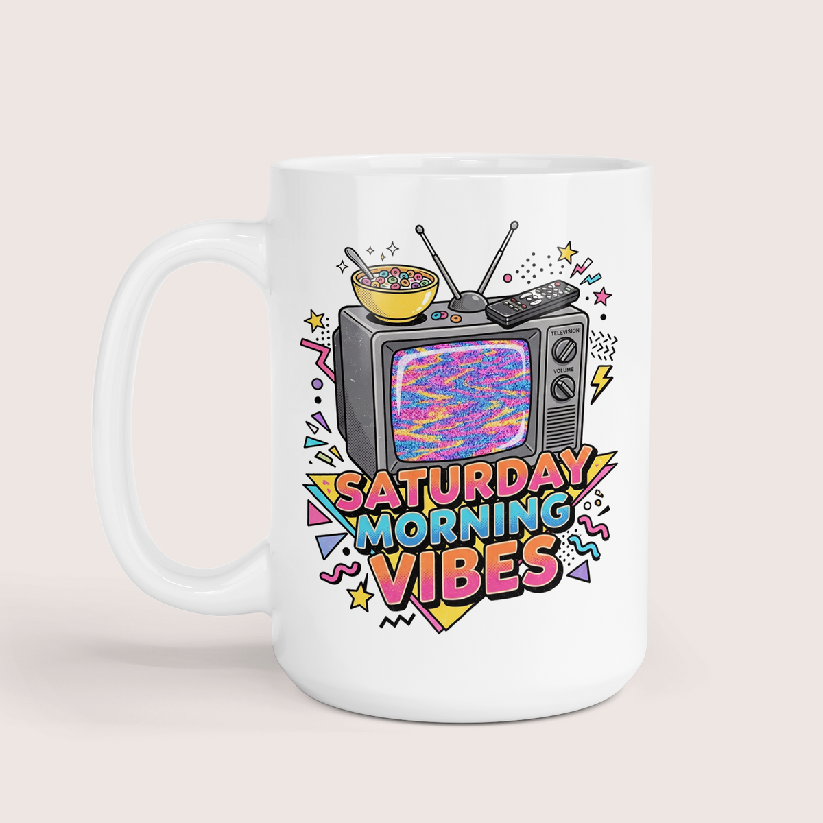Saturday morning vibes mug