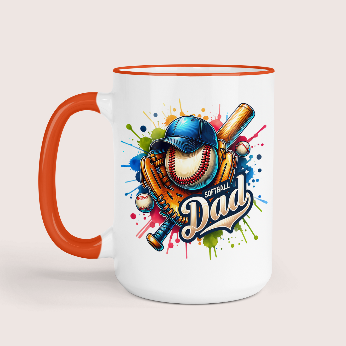 Softball Dad Coffee Mug