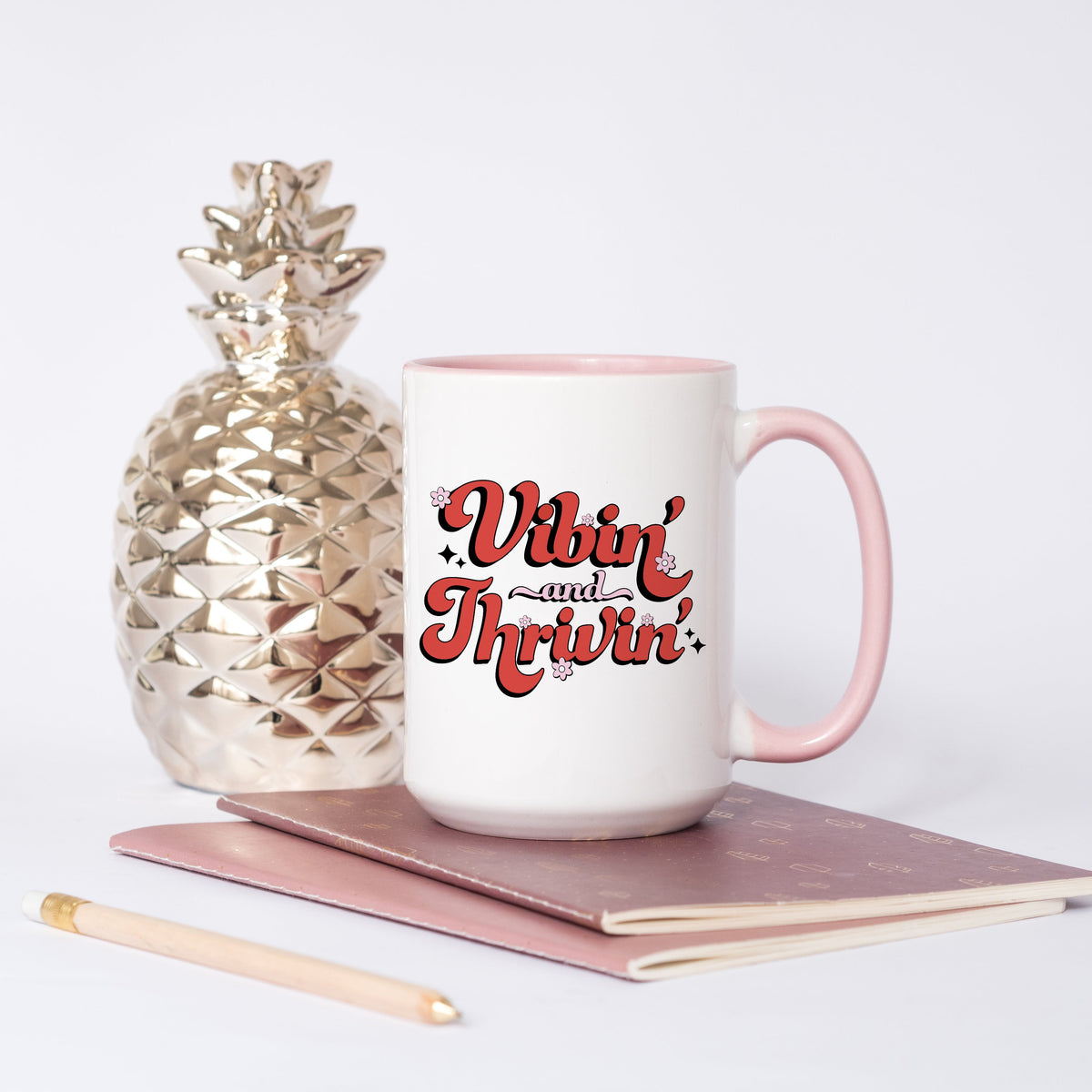 Vibin' & thrivin' mug
