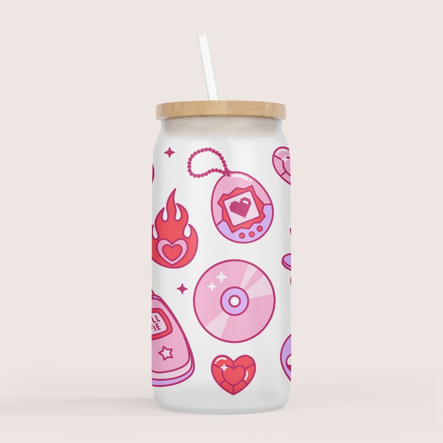 Y2K 16oz glass cup